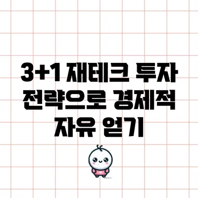 3+1 재테크 투자 전략으로 경제적 자유 얻기