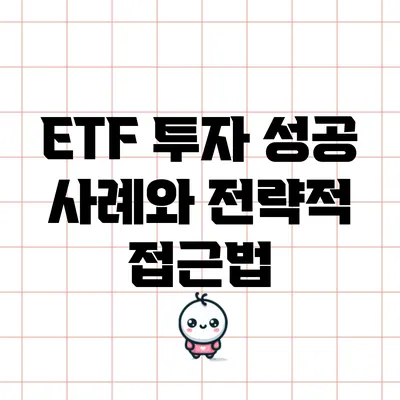 ETF 투자 성공 사례와 전략적 접근법