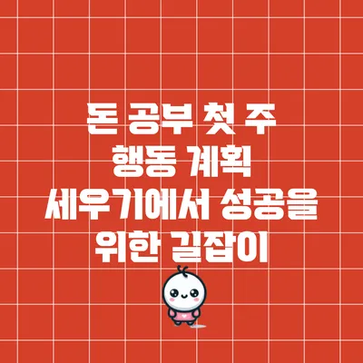 돈 공부 첫 주: 행동 계획 세우기에서 성공을 위한 길잡이