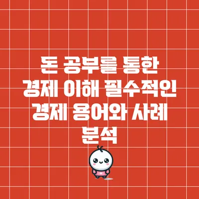 돈 공부를 통한 경제 이해: 필수적인 경제 용어와 사례 분석