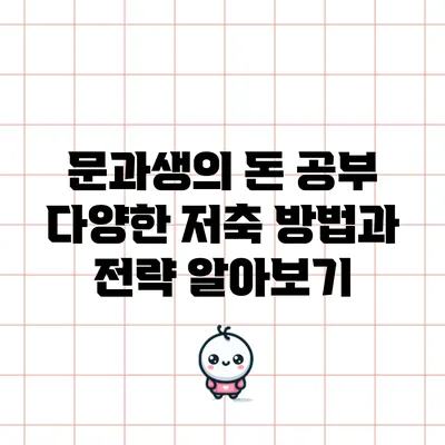 문과생의 돈 공부: 다양한 저축 방법과 전략 알아보기