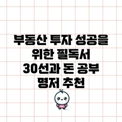 부동산 투자 성공을 위한 필독서 30선과 돈 공부 명저 추천