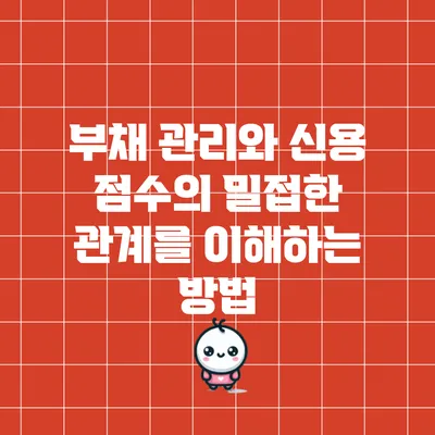 부채 관리와 신용 점수의 밀접한 관계를 이해하는 방법