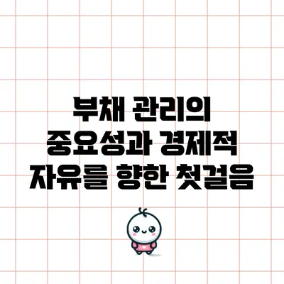 부채 관리의 중요성과 경제적 자유를 향한 첫걸음