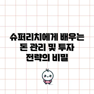 슈퍼리치에게 배우는 돈 관리 및 투자 전략의 비밀