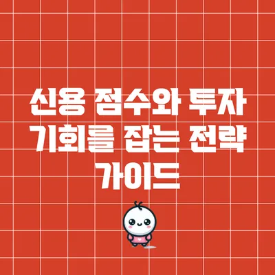 신용 점수와 투자 기회를 잡는 전략 가이드