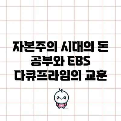 자본주의 시대의 돈 공부와 EBS 다큐프라임의 교훈