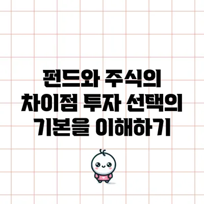 펀드와 주식의 차이점: 투자 선택의 기본을 이해하기