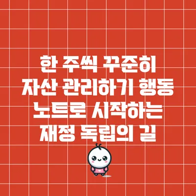 한 주씩 꾸준히 자산 관리하기: 행동 노트로 시작하는 재정 독립의 길