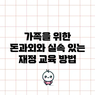 가족을 위한 돈과외와 실속 있는 재정 교육 방법