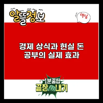 경제 상식과 현실: 돈 공부의 실제 효과
