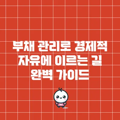 부채 관리로 경제적 자유에 이르는 길: 완벽 가이드