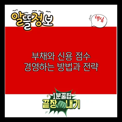 부채와 신용 점수: 경영하는 방법과 전략