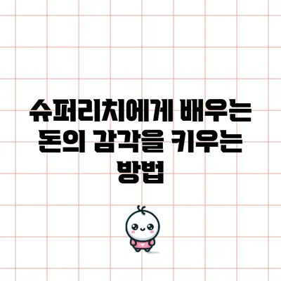 슈퍼리치에게 배우는 돈의 감각을 키우는 방법