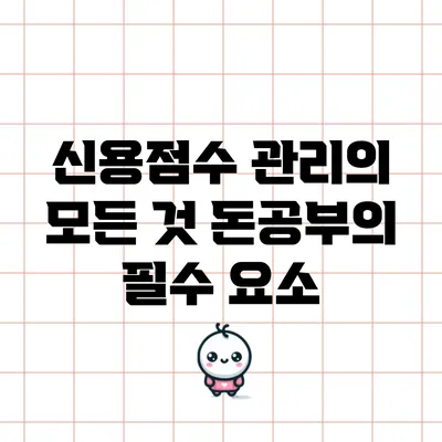 신용점수 관리의 모든 것: 돈공부의 필수 요소