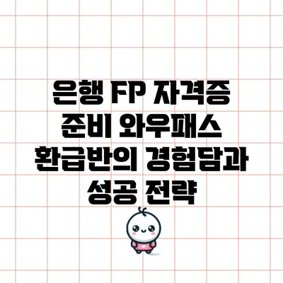 은행 FP 자격증 준비: 와우패스 환급반의 경험담과 성공 전략