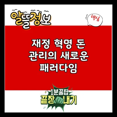 재정 혁명: 돈 관리의 새로운 패러다임