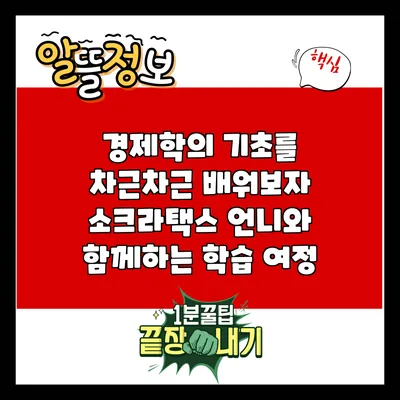 경제학의 기초를 차근차근 배워보자: 소크라택스 언니와 함께하는 학습 여정