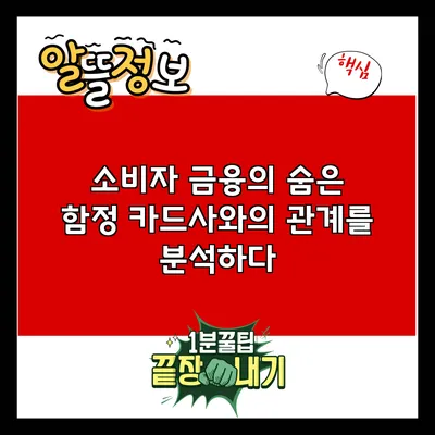 소비자 금융의 숨은 함정: 카드사와의 관계를 분석하다