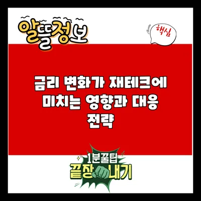 금리 변화가 재테크에 미치는 영향과 대응 전략