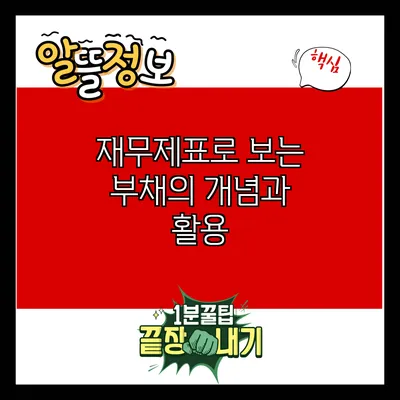 재무제표로 보는 부채의 개념과 활용